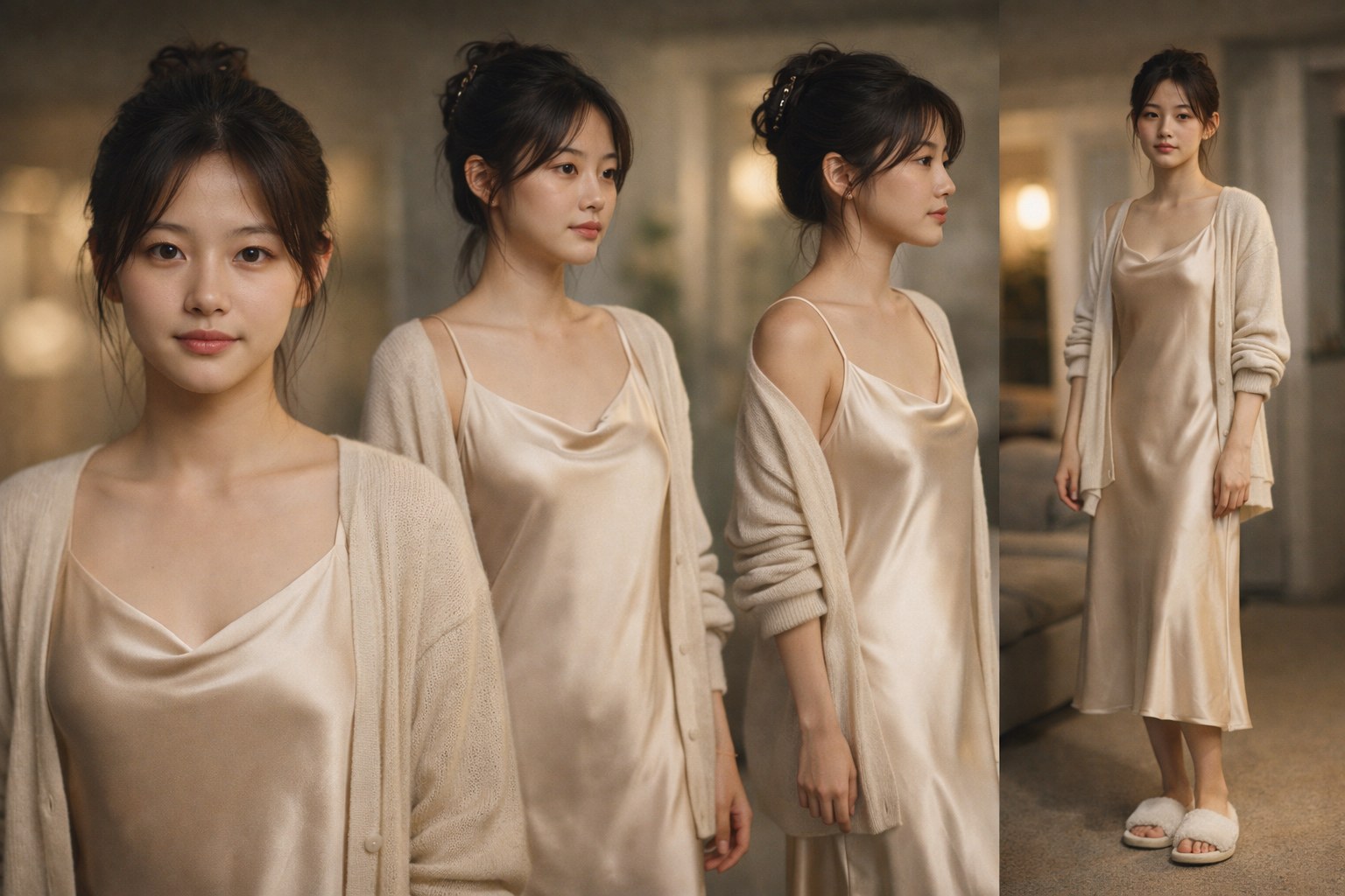Character reference sheet — brand campaign look